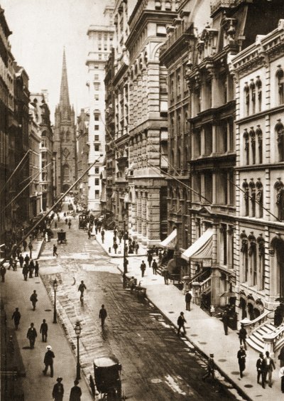 Wall Street, New York City, 1898 by American Photographer
